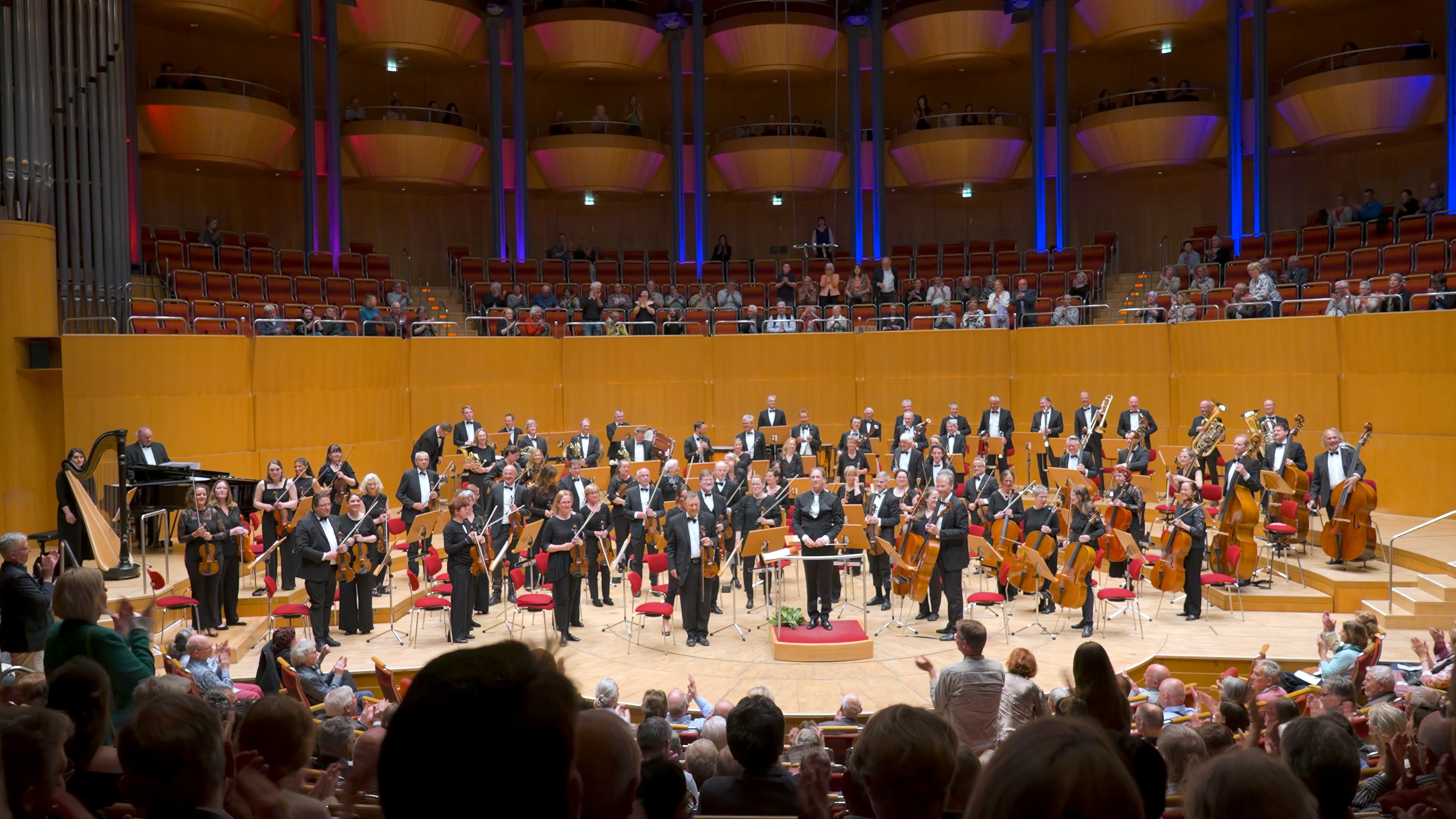The Ford Symphony Orchestra at the concert celebrating its 90th anniversary