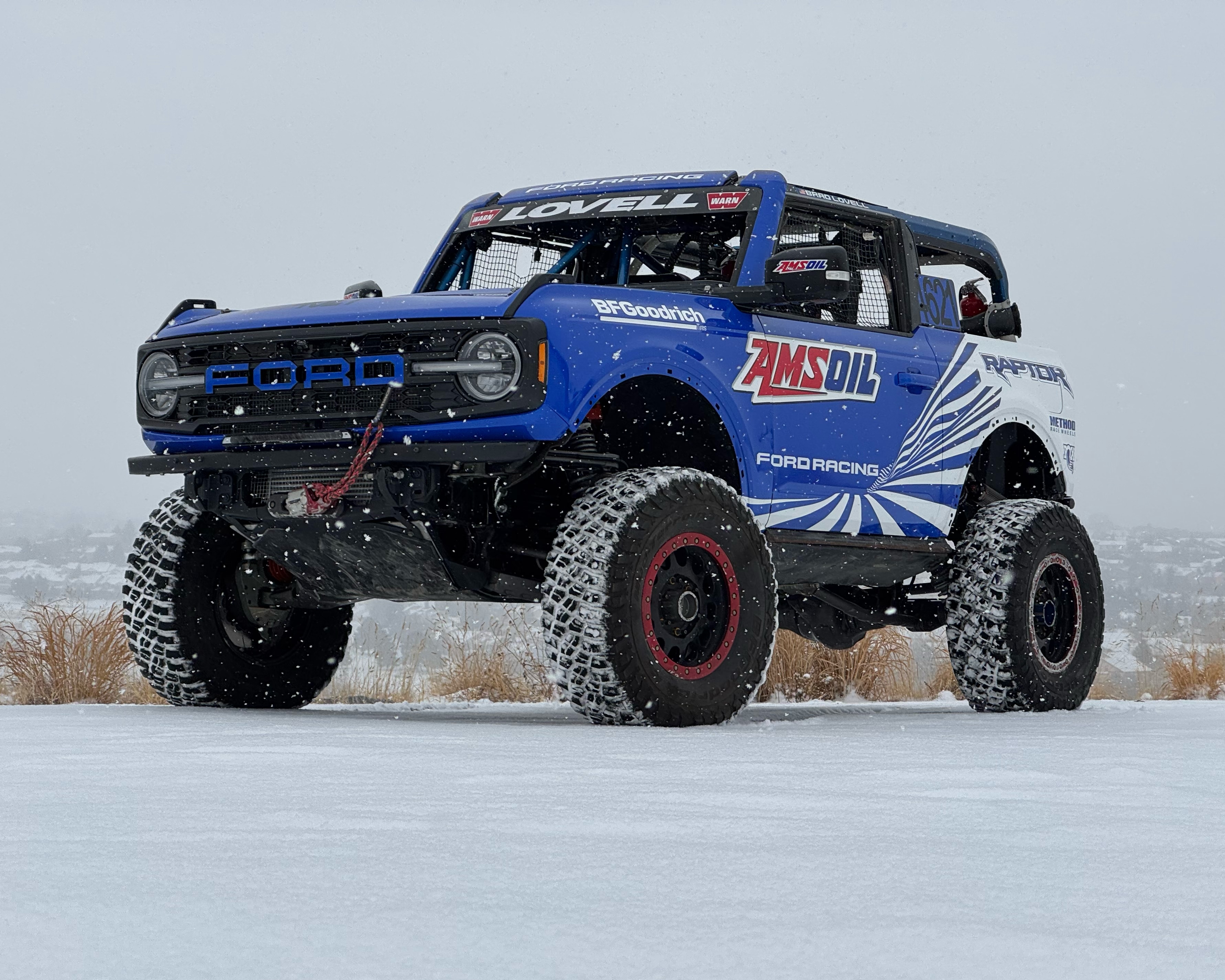 Ford Racing debuts the Bronco Raptor 4600 that will compete in the Ultra4 stock-based vehicle class at King of the Hammers.