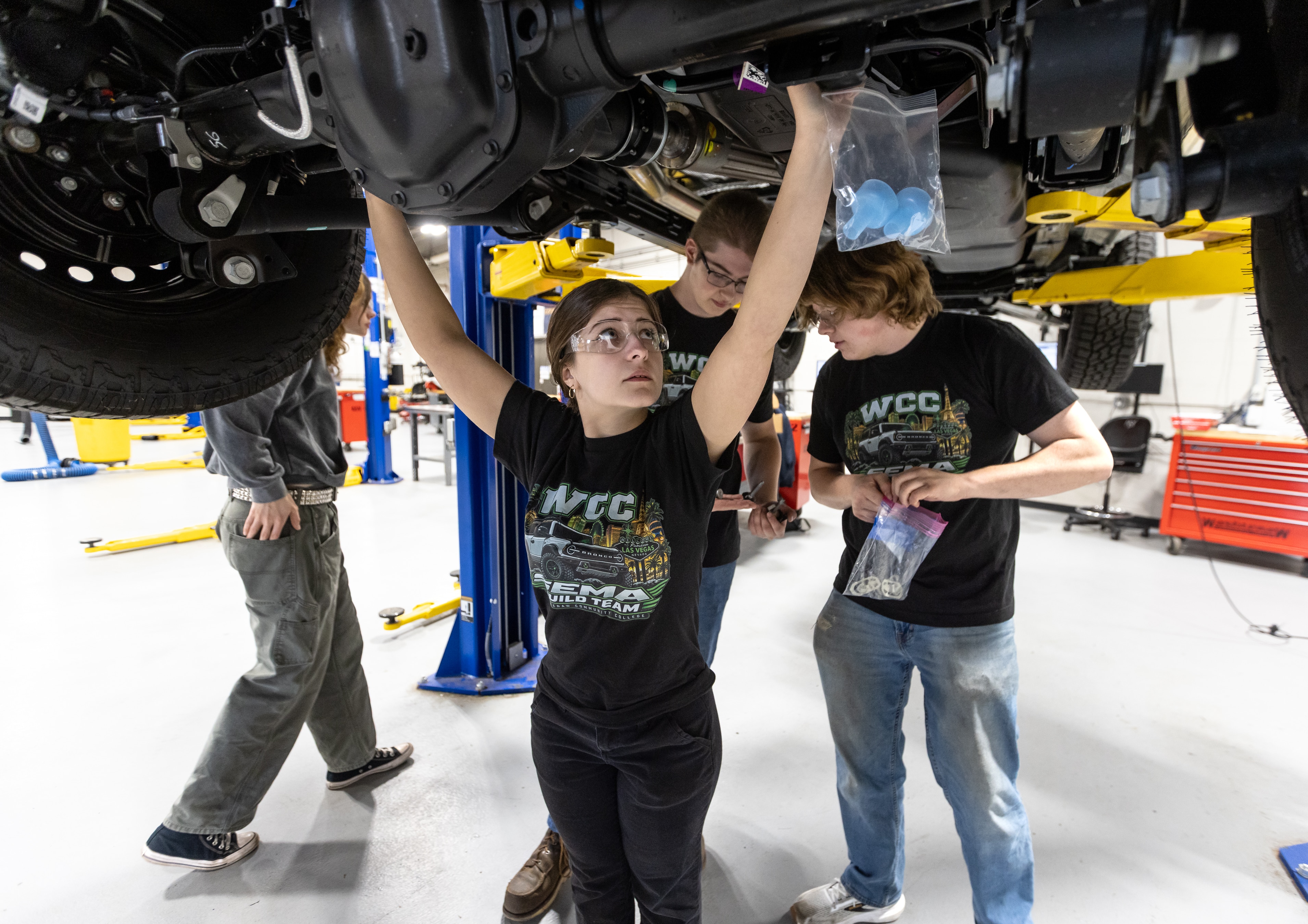 Six Washtenaw Community College students will bring the winning Ford Custom Garage Bronco design to life at SEMA.