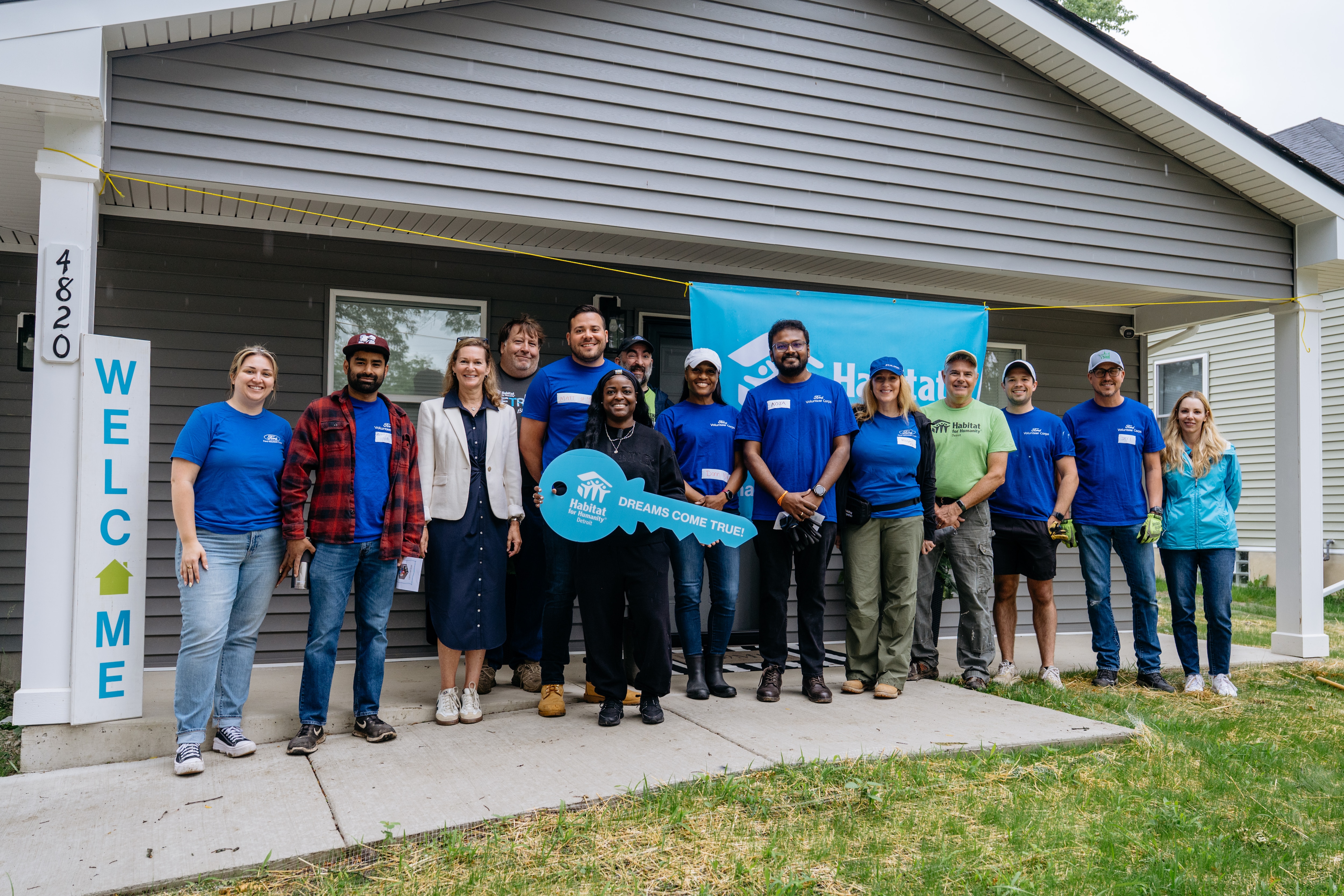 One year ago, a group of Ford volunteers framed the walls of Shauneka Howard’s future Habitat for Humanity house. A wooden frame slowly became a house. And alongside Howard's hard work, the house became a home.