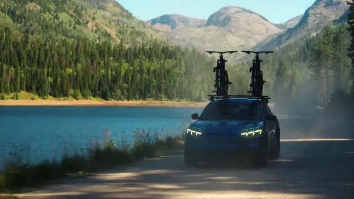 The new 2027 Mustang Mach-E Trail combines the everyday electric performance and usability customers expect and love with purpose-designed hardware for the road to the trailhead, campsite, or water.