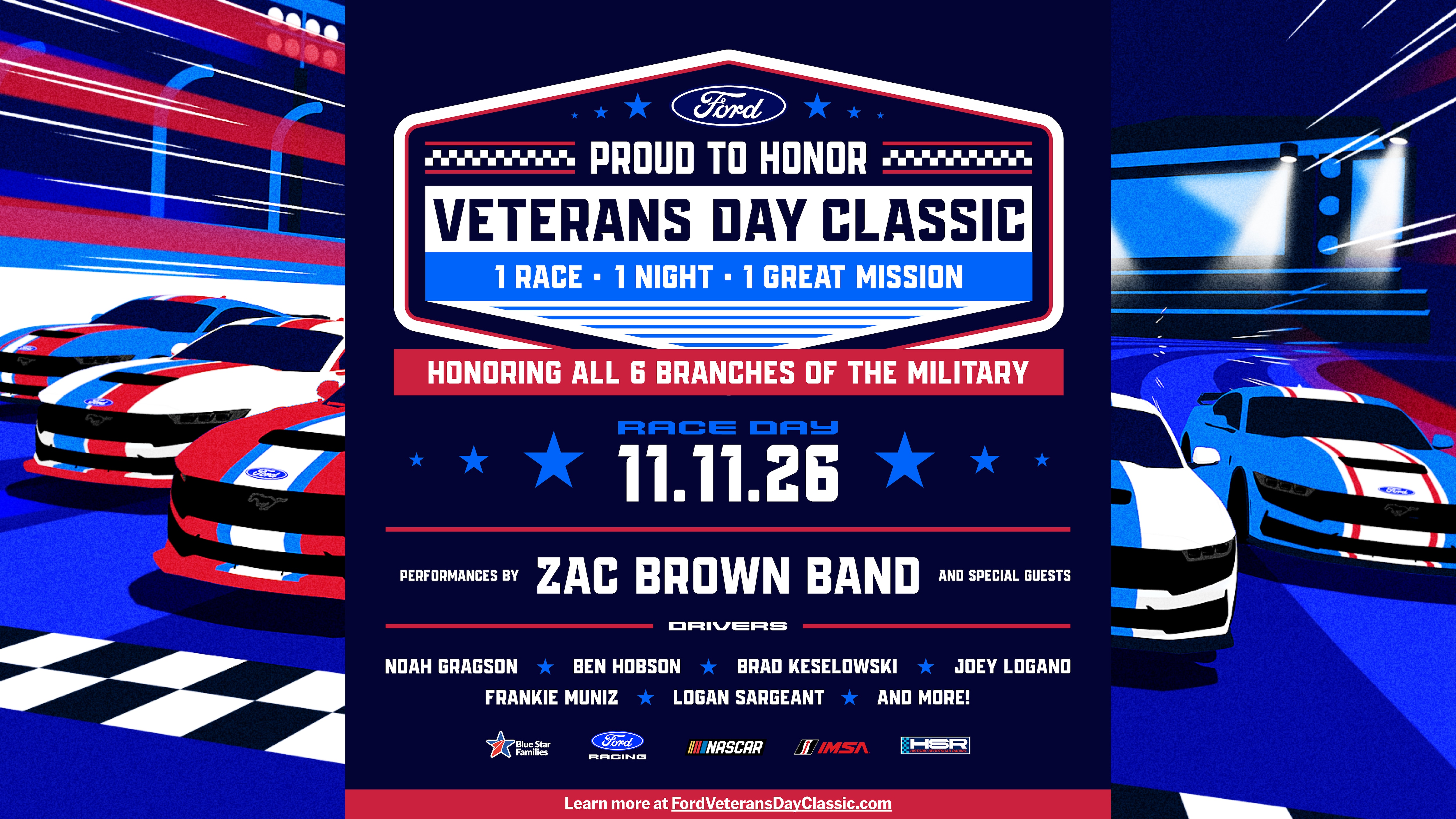 Proud to Honor Veterans Day Classic Daytona