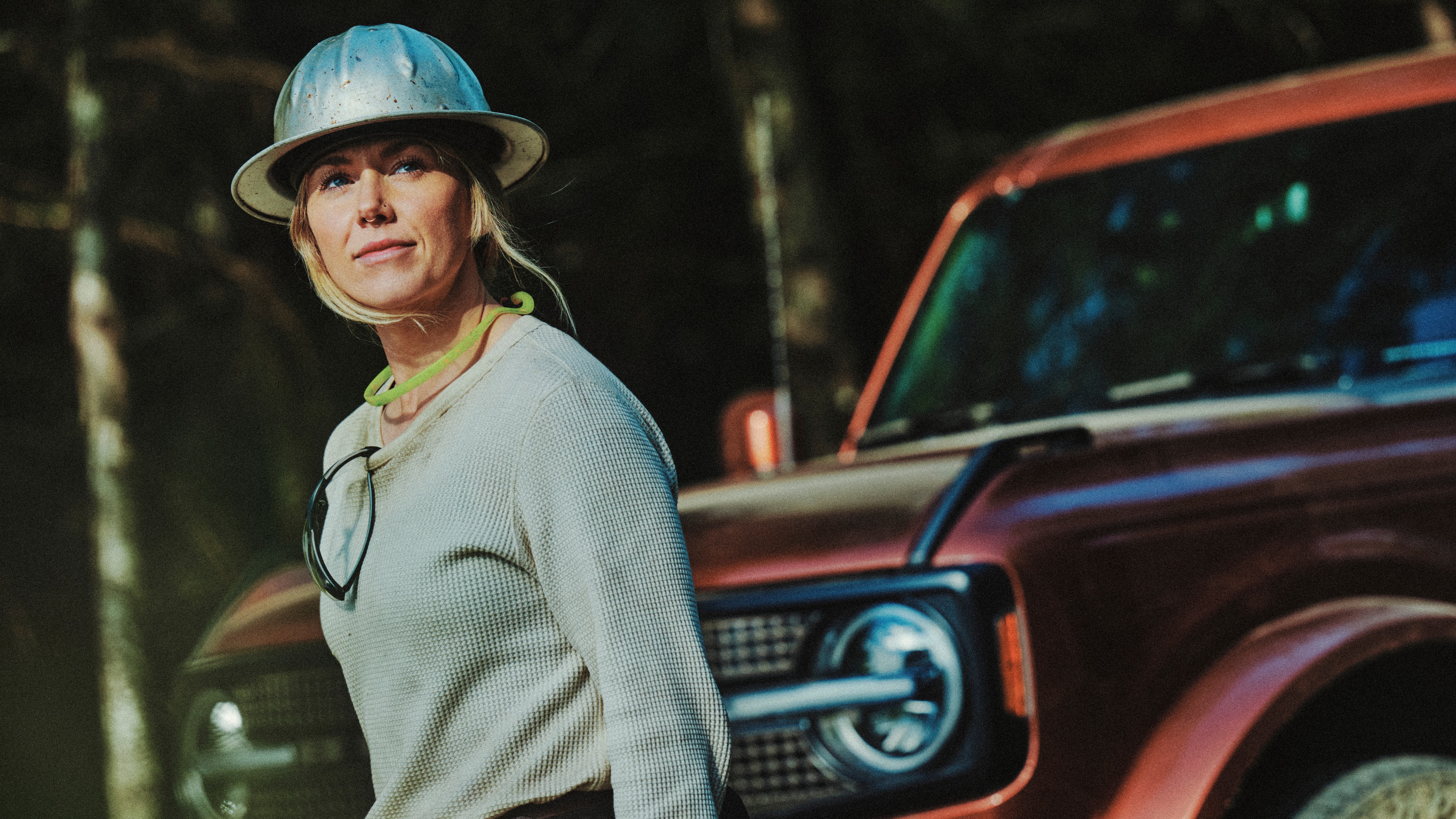 Timber faller and certified arborist Katelyn Johnson spends her year moving between burn scars, logging projects, and people’s front yards. Her Bronco SUV gets her to all of them.