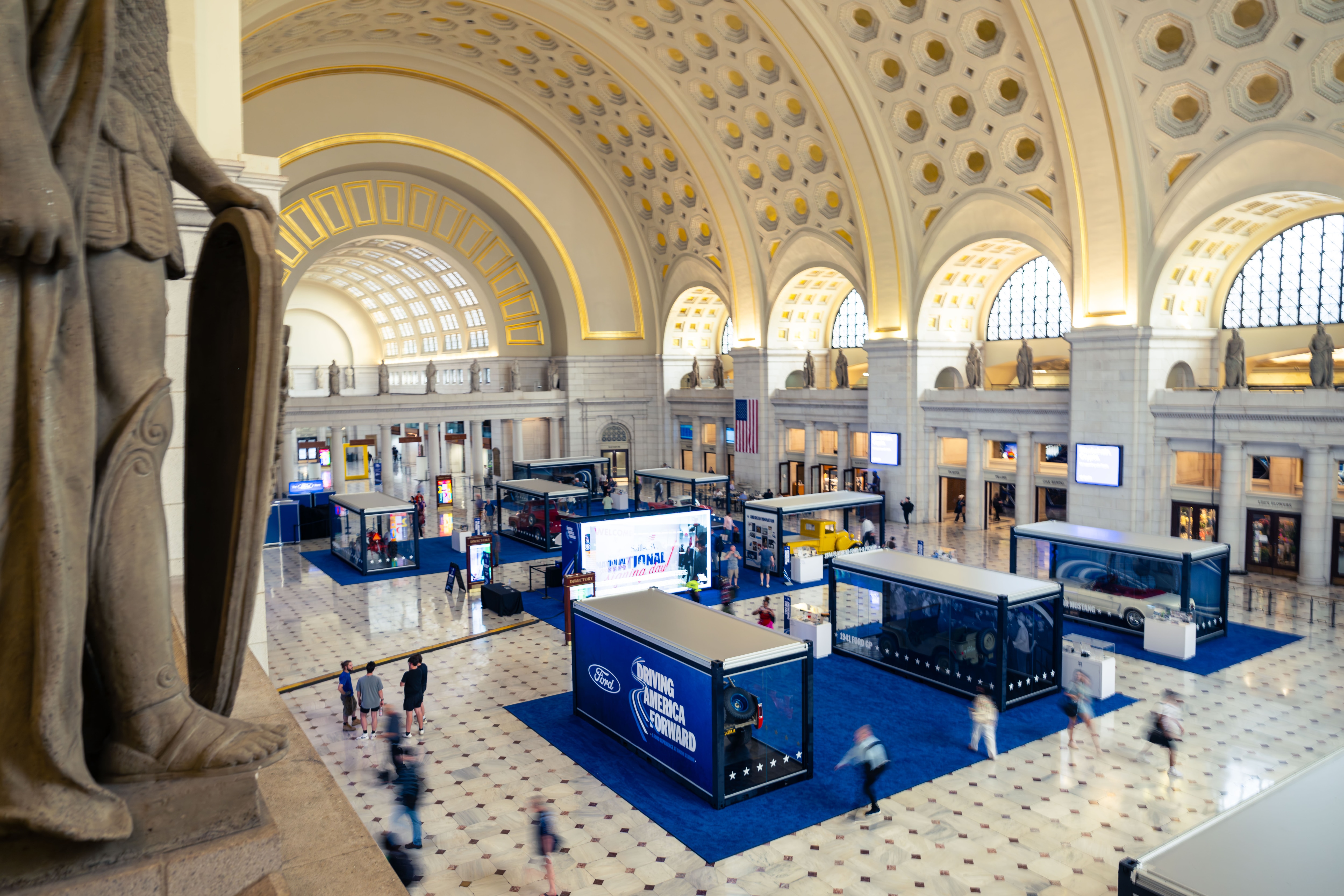 At the height of America 250 celebrations, Driving America Forward: A Ford Experience at Union Station is free, open daily to the public, and requires no ticket or registration.